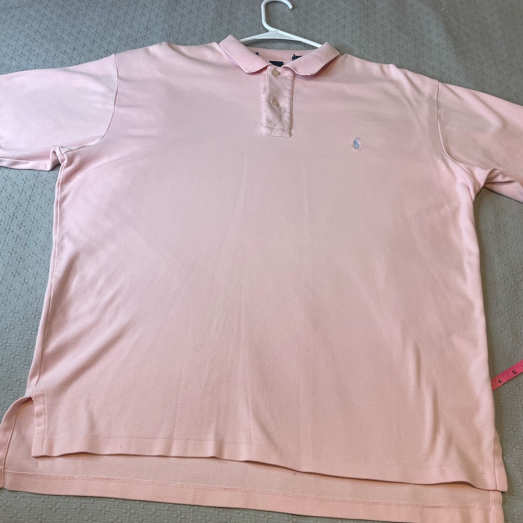 Large Men’s Pink Polo Shirt